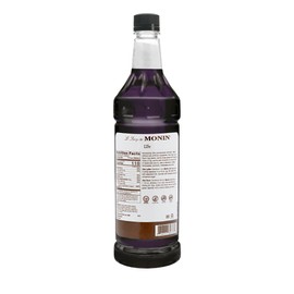 Monin - Ube Blend Syrup, Savory & Sweet, Blended With Notes of Fig, Cinnamon & Vanilla, Great for Lemonades, Boba Tea, & Coffee, Dairy-Free, No Artificial Sweeteners, Gluten-Free (Plastic, 1 Liter)
