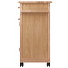 Winsome Wood Kitchen Cart, Natural, Single Drawer (82027)