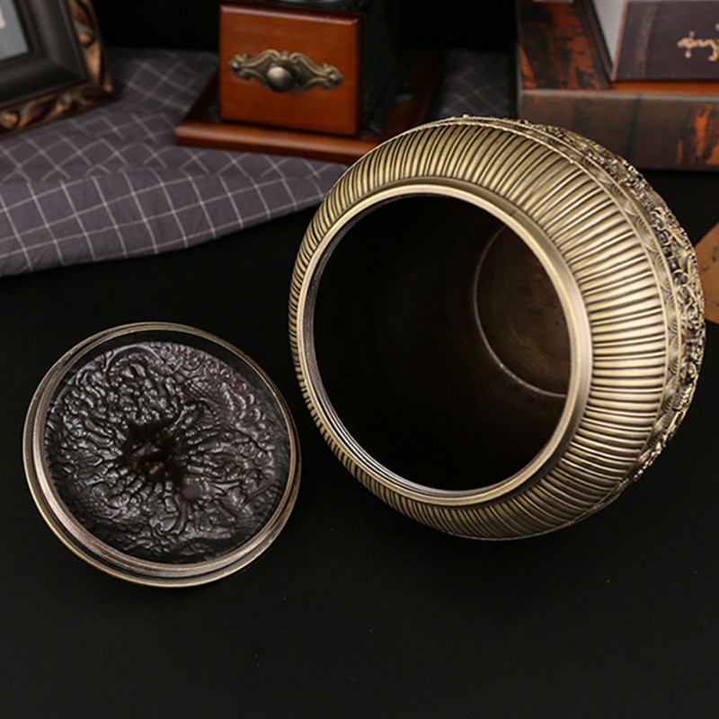 Tea Canister Metal Loose Tea Storage Container Airtight Tea Bag