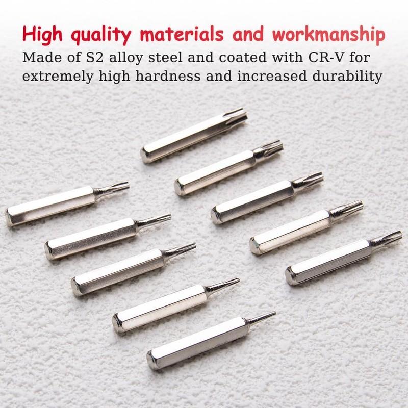 WSDMAVIS 10pcs/Set 4mm Torx Bits Set CR-V T3 T4 T5