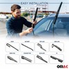 OMAC Front & Rear Windshield Wiper Blades Set for GMC