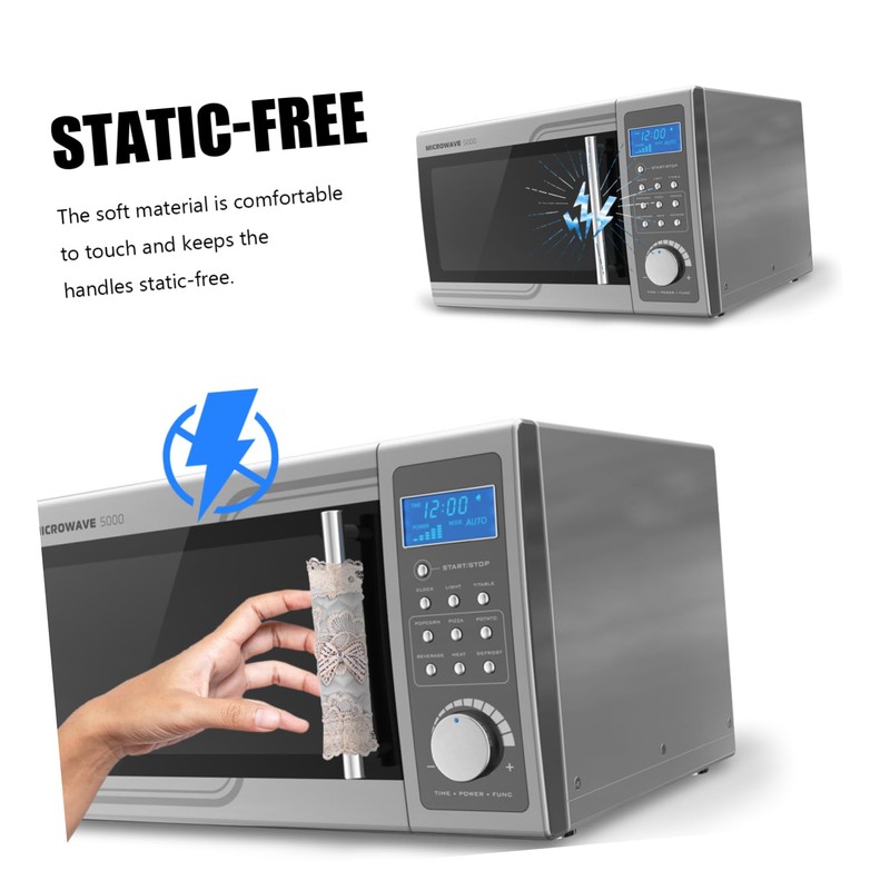 CAXUSD 2pcs Refrigerator Handle Gloves Oven Mittens Coffee Appliance Handle