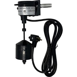PumpSpy Vertical Float Switch for Sump Pumps – Universal Pump Switch Replacement with 10 ft Cord, Water Level Control