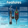 VCRAZE Super Compact 50W Fish Tank Heater, Submersible Aquarium Heater