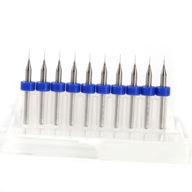 PCB Drill Bits 0.1 mm to 1.4 mm PCB Micro Engraving Carbide Micro Drill Tool Set (0.2 mm) Pack of 10