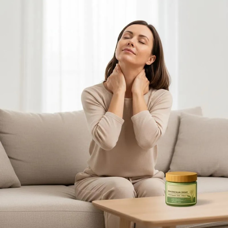 Crema De Magnesio, Crema De Masaje Corporal Para Aliviar Los