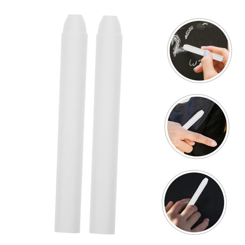 Kisangel 12pcs Dust Water Soluble Chalk for Teachers Comfortable Grip