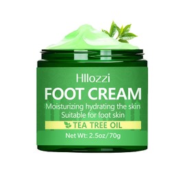 Yunmeng Tea Tree Oil Foot Cream for Dry Cracked Heels and Feet, Ultra-Hydrating Softening Foot Cream, Moisturizes for Healthy Feet, 2.5 oz