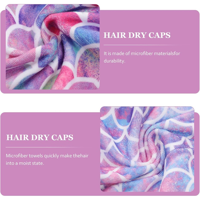 COHEALI 2 Piezas Toalla de Microfibra Absorbente para Cabello Diseño