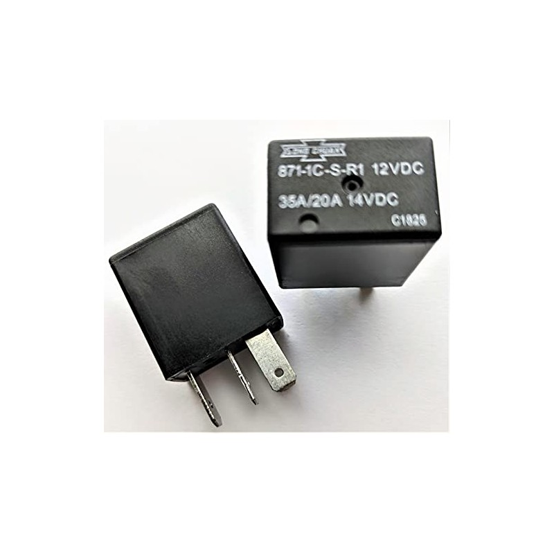(Pack of 2) Song Chuan 871-1C-S-R1 12VDC Power Relay 5Pin