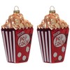 2 Count Glass Popcorn Christmas Ornaments for Christmas Tree