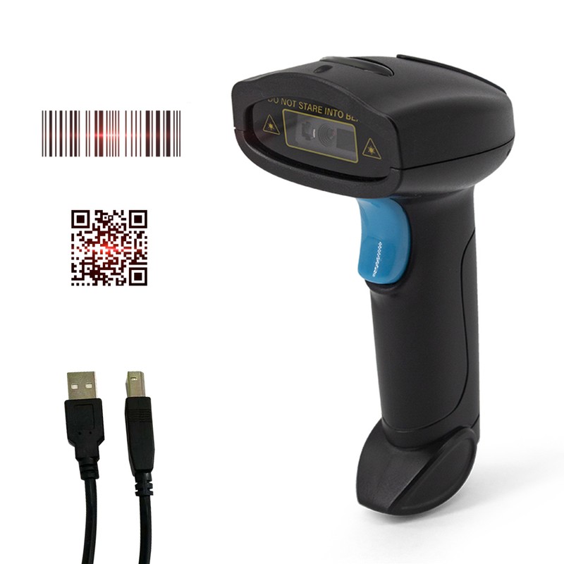 1D 2D Barcode Scanner Handheld USB Wirelss Bar Code Reader