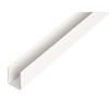 Alberts 484590 U-Profile, Plastic, White, 2000 x 21 x 20