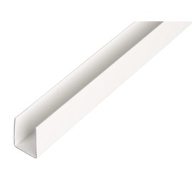 Alberts 484590 U-Profile, Plastic, White, 2000 x 21 x 20 mm