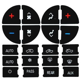 AC Panel Decals & Radio car Button Stickers Repair Decal Set AC Controls AC Dash Button Sticker Repairfit Fits for Chevy Silverado 1500 Accessories for GMC Sierra Suburban Tahoe GMC Sierra Yuk
