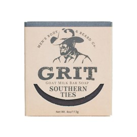 GRIT Goat Milk Soap Bar Southern Ties| All Natural | Dye-Free Soap Bar | Enriched with Nourishing Goat Milk | 4 oz