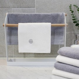 Songwol Towel Hotel Collection Classic Handkerchief, Combed Cotton, 36x36cm, 2-Pack Color-Gray 3ea