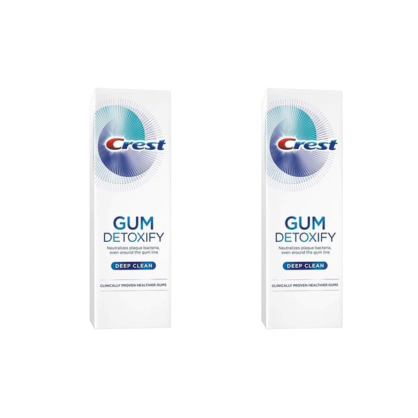 Crest Gum Detoxify Toothpaste, Deep Clean, 4.1 oz (116g) - Pack of 2