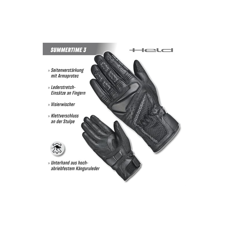 Held Summertime 3 Perforated Motorcycle Gloves