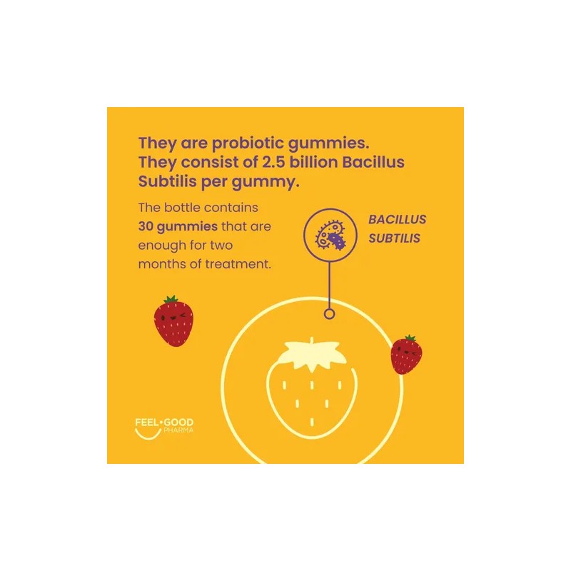 Feel Good Kids Probiotic Orgánico Gomitas Salud Digestiva