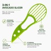 3-in-1 Avocado Slicer for Kitchen Prep – Plastic Cutter, Pitter