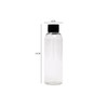 SEB Enterprises 100ml Travel Bottles with Black Screw Lids Pack