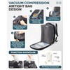 Vacuum Backpack Travel with Pump, mochila de viaje compresion al
