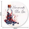 (Pack of 36) Homemade Sloe Gin Labels - Watercolour Splash