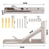 Folding Console Heavy Duty 300 mm - Folding Hinge Pack