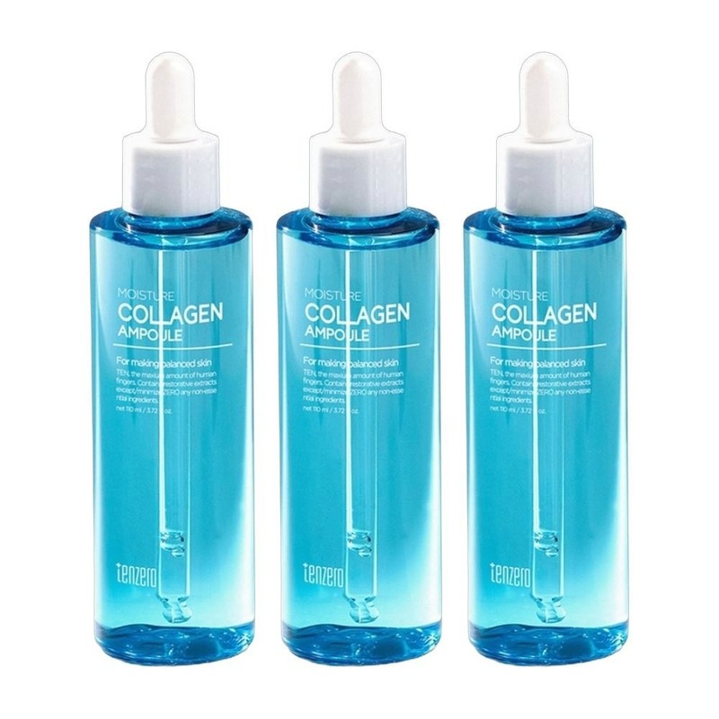 Ten Zero Calming Moisture Collagen Ampoule 110ml 3 x Cosmetic