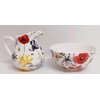 Wildflowers Meadow Cream/Milk Jug and Sugar Bowl Fine Bone China