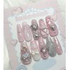 Princess Diary Hime Gyaru Handmade Nail Tips - Short Nose