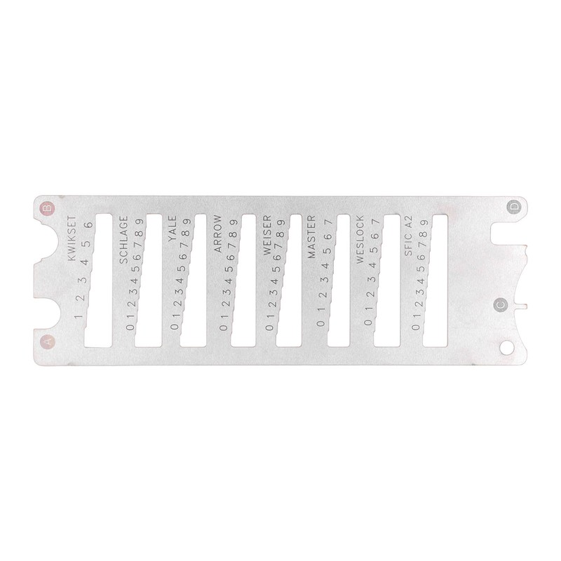 Key Decoder Spring Steel High Accuracy Portable Multifunctional 8 in