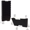 Wallniture Lisbon 10-Tier Wall Mounted File Holder and Desk Organizer,