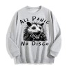 All Panic No Disco Opossum Graphic Crewneck Sweatshirt, US Warehouse,