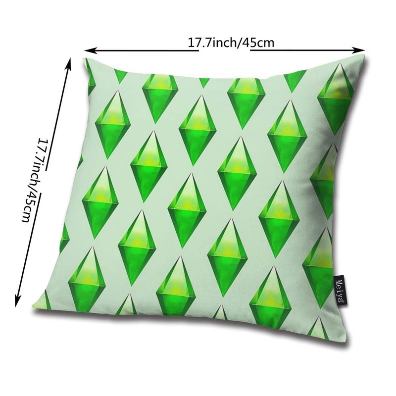 QMS CONTRACTING LIMITED The Sims Plumbob Print Pillowcase Home Life
