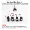 Bus Servo Driver Board 9 to 12.6V Input UART 5.5x2.1mm