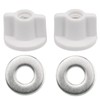 2 Pairs Toilet Seat Fixings Back Nut Toilet Seat Screws
