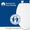 Mayfair Elongated White Molded Wood Toilet Seat - Total Qty: