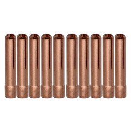 10PK TIG Collets 13N23 3/32" & 2.4mm For TIG Welding Torch 9, 20 and 25 Series in Lincoln Miller ESAB Weldcraft CK Everlast