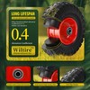Wiltire (2 Pack) 4.10/3.50-4 Flat Free Tire and Wheel 10-Inch