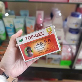 top gel soap papaya whitening 135g