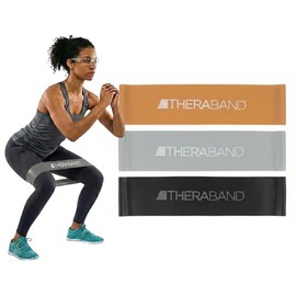 THERABAND - Bucles de Resistencia Profesional, Mini Banda de látex para Ejercicio en casa y Pilates de la Parte Inferior del Cuerpo, Crossfit, Yoga, E