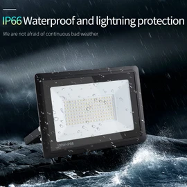treoir LED Outdoor Spotlight, 100 W, Super Bright 10000 LM LED Outdoor Spotlight, 3000 K Warm White LED Floodlight, IP66 Waterproof LED Floodlight for Garden, Garage, Backyard, Sports Field