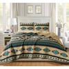 Chezmoi Collection 3-Piece Southwestern Geometric Tribal Quilt Set - Multicolor