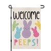 Welcome Easter Garden Flag Double Sided Vertical 12×18 Inch Bunny