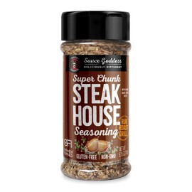 SAUCE GODDESS SUPER CHUNK STEAKHOUSE BBQ Rub 6oz Shaker Bottle /// WON FREE PRODUCT PLACEMENTS ///