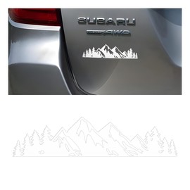 CGEAMDY Car Sticker Mountain Sticker, Car Snow Graphic Vinyl Sticker, Side Sticker Car Sticker Mountains Camper, Car Sticker Car Bonnet Decoration (White)
