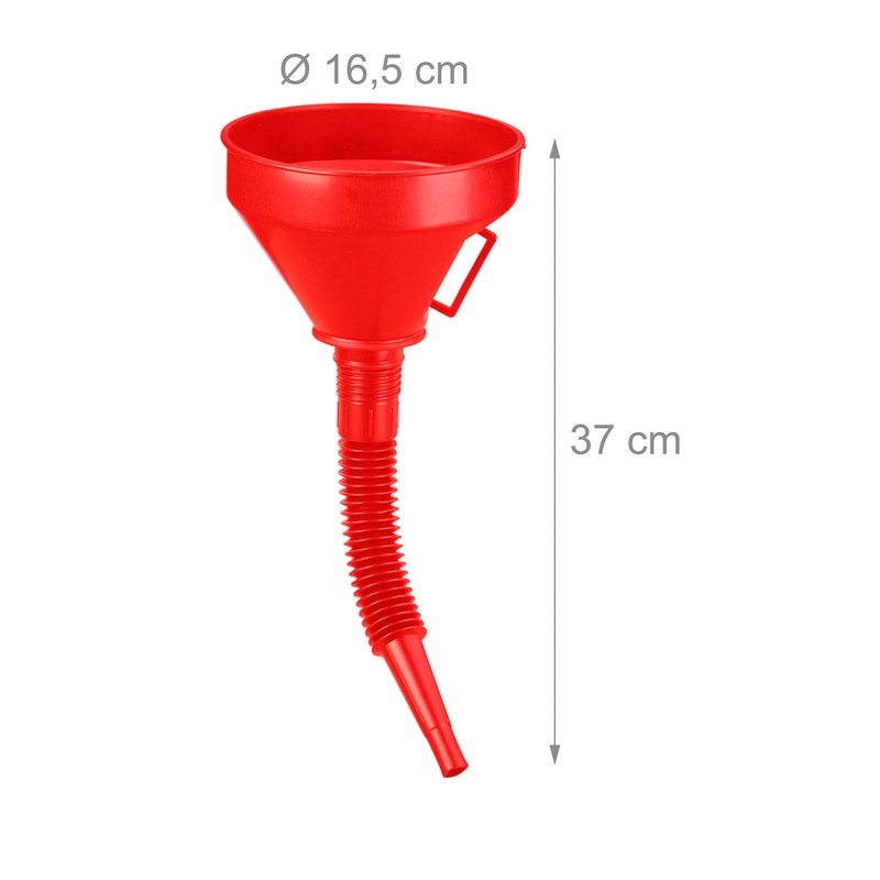 Relaxdays Funnel Set, 5 Sizes, Universal Funnel with Hose and