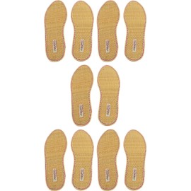 Nawemo Cinnamon Insoles Rush (Pack of 5) - for Pleasantly Dry and Warm Feet - Against Foot Odour and Athlete's Foot, brown